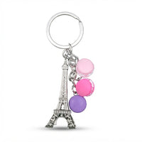 Parisian Charm Keychains – Iridescent Bear, Unicorn & Eiffel Tower Collection