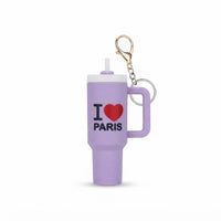 Parisian Charm Keychains – Iridescent Bear, Unicorn & Eiffel Tower Collection