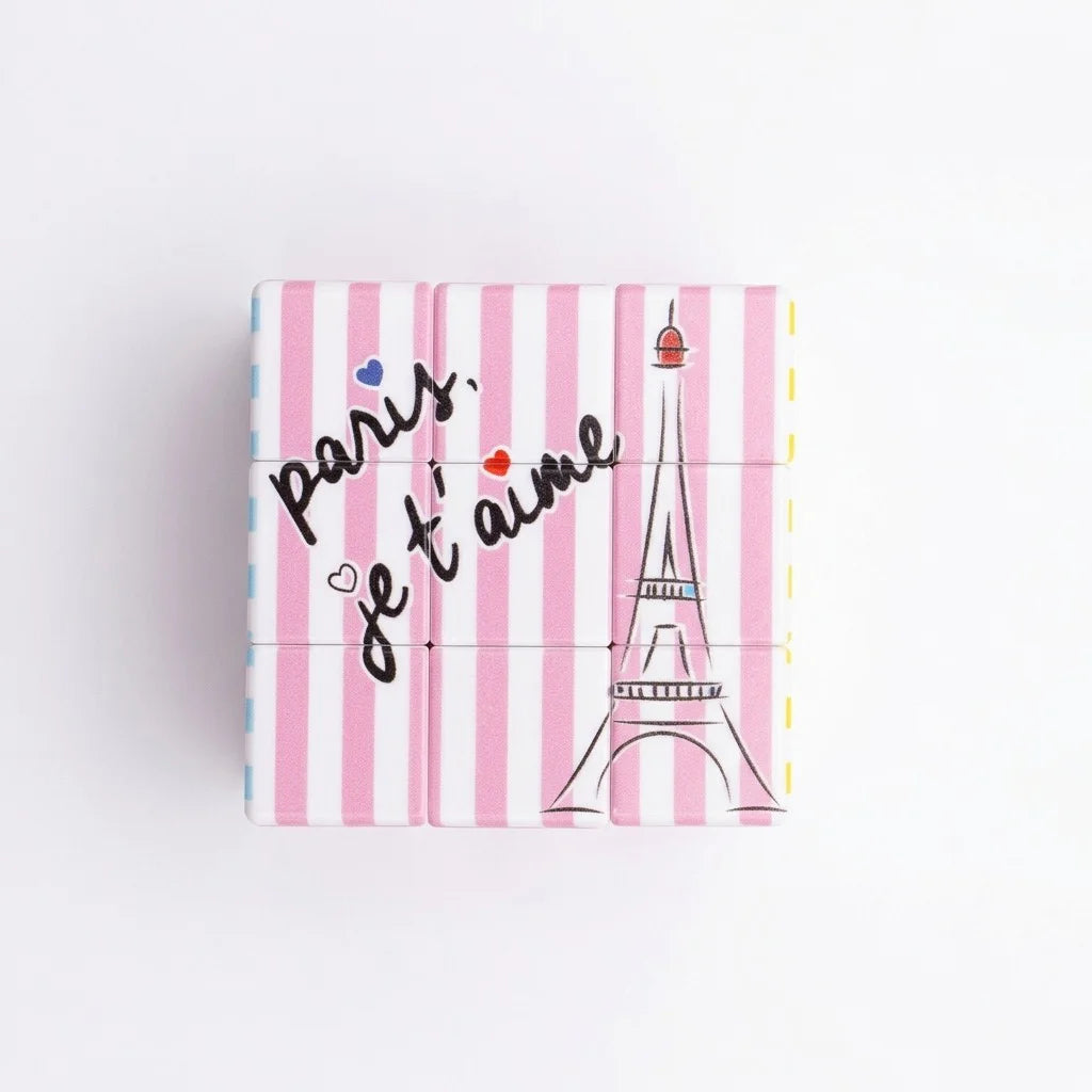Paris Landmarks Magic Puzzle Cube