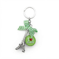 Parisian Charm Keychains – Iridescent Bear, Unicorn & Eiffel Tower Collection