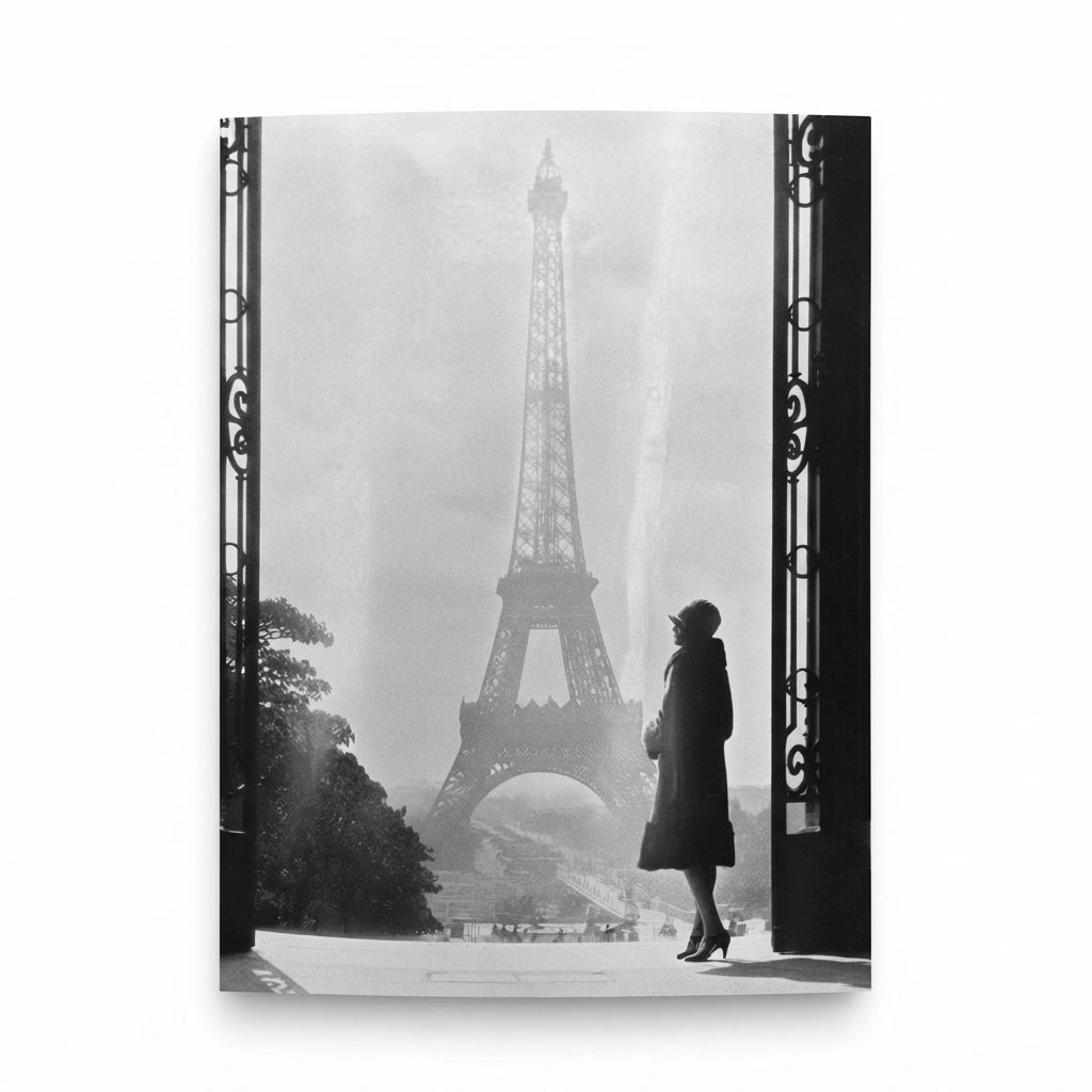 Vintage Eiffel Tower Postcard