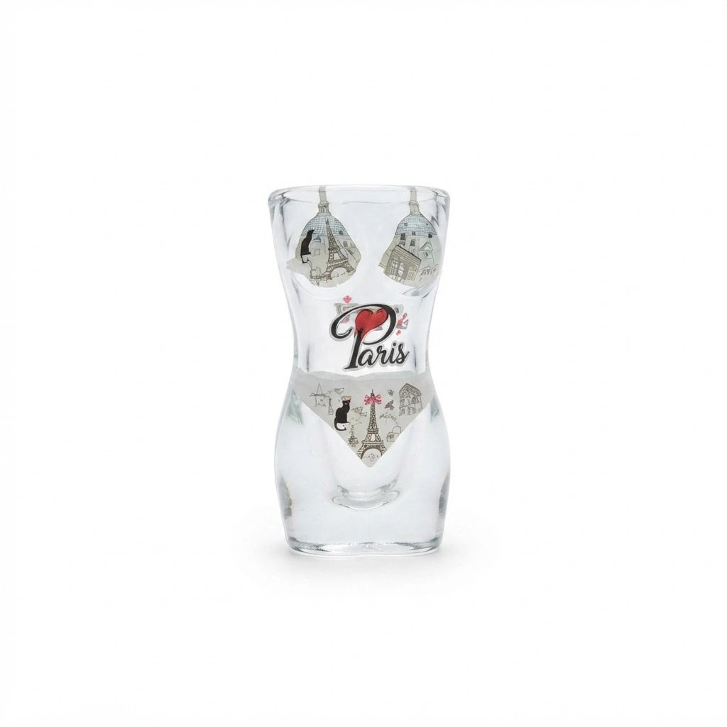 Buste de bikini en verre de Paris