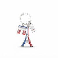 Parisian Charm Keychains – Iridescent Bear, Unicorn & Eiffel Tower Collection