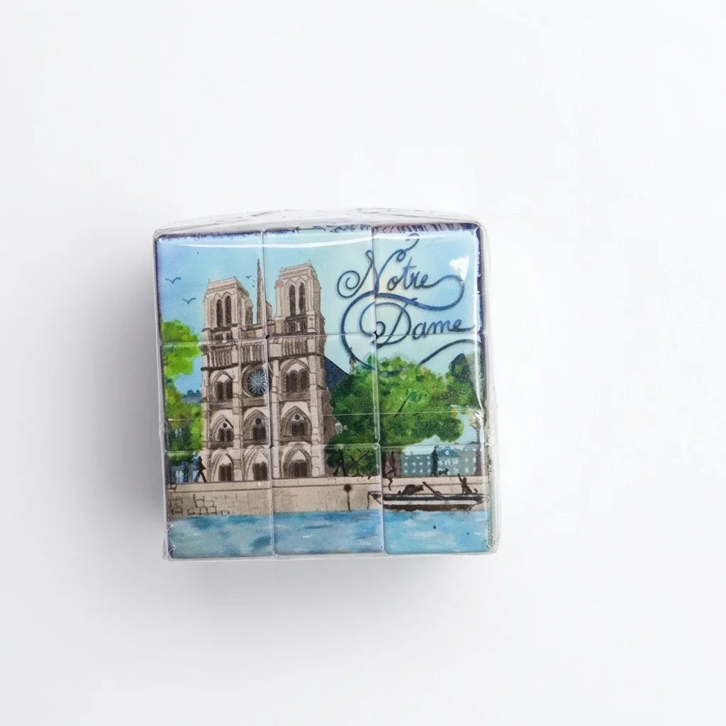 Paris Landmarks Magic Puzzle Cube