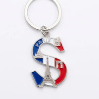 Porte-clés lettre personnalisée – Anneau de clé en métal personnalisé