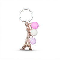 Parisian Charm Keychains – Iridescent Bear, Unicorn & Eiffel Tower Collection