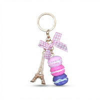 Parisian Charm Keychains – Iridescent Bear, Unicorn & Eiffel Tower Collection
