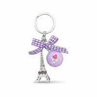 Parisian Charm Keychains – Iridescent Bear, Unicorn & Eiffel Tower Collection