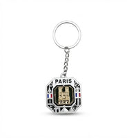 Parisian Charm Keychains – Iridescent Bear, Unicorn & Eiffel Tower Collection