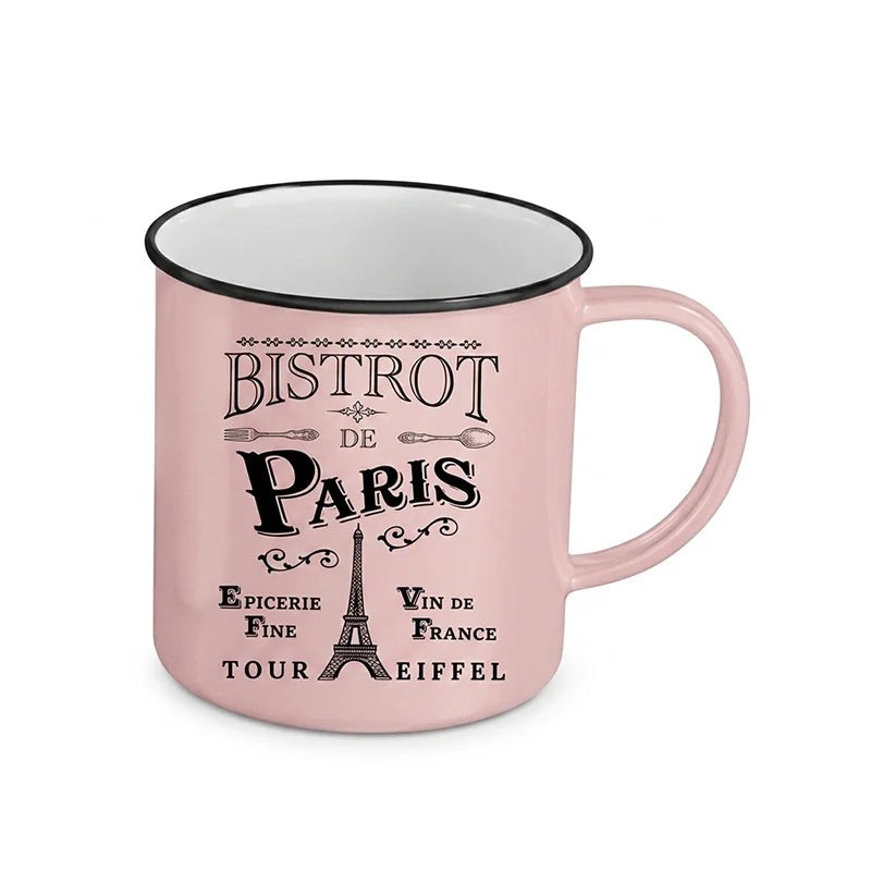 Mug émaillé Vintage Bistrot de Paris