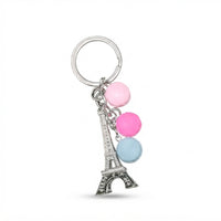 Parisian Charm Keychains – Iridescent Bear, Unicorn & Eiffel Tower Collection