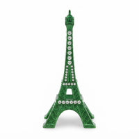 Miniature statue réplique de la tour Eiffel avec strass diamantés