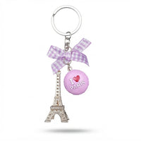 Parisian Charm Keychains – Iridescent Bear, Unicorn & Eiffel Tower Collection