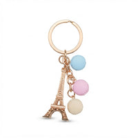 Parisian Charm Keychains – Iridescent Bear, Unicorn & Eiffel Tower Collection