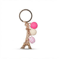 Parisian Charm Keychains – Iridescent Bear, Unicorn & Eiffel Tower Collection