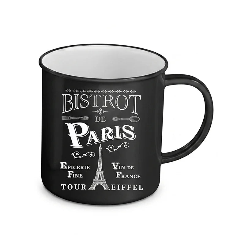 Mug émaillé Vintage Bistrot de Paris