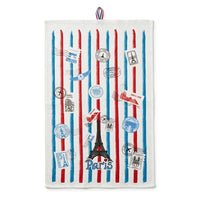 Paris Voyage Illustrated Kitchen Towel