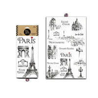 Paris Voyage Illustrated Kitchen Towel