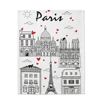 Paris Voyage Illustrated Kitchen Towel