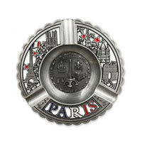 Paris Tourist Souvenir Metal Ashtray Collection