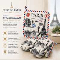 Chic de Paris Oven Mitt & Pot Holder Set