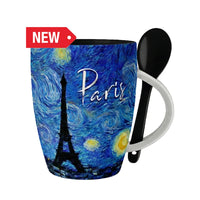 Paris Landmark Mug with Matching Spoon