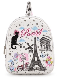 Mini sac à dos à paillettes pour enfant Paris