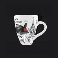 Paris Landmark Mug with Matching Spoon