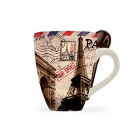 Paris Landmark Mug with Matching Spoon
