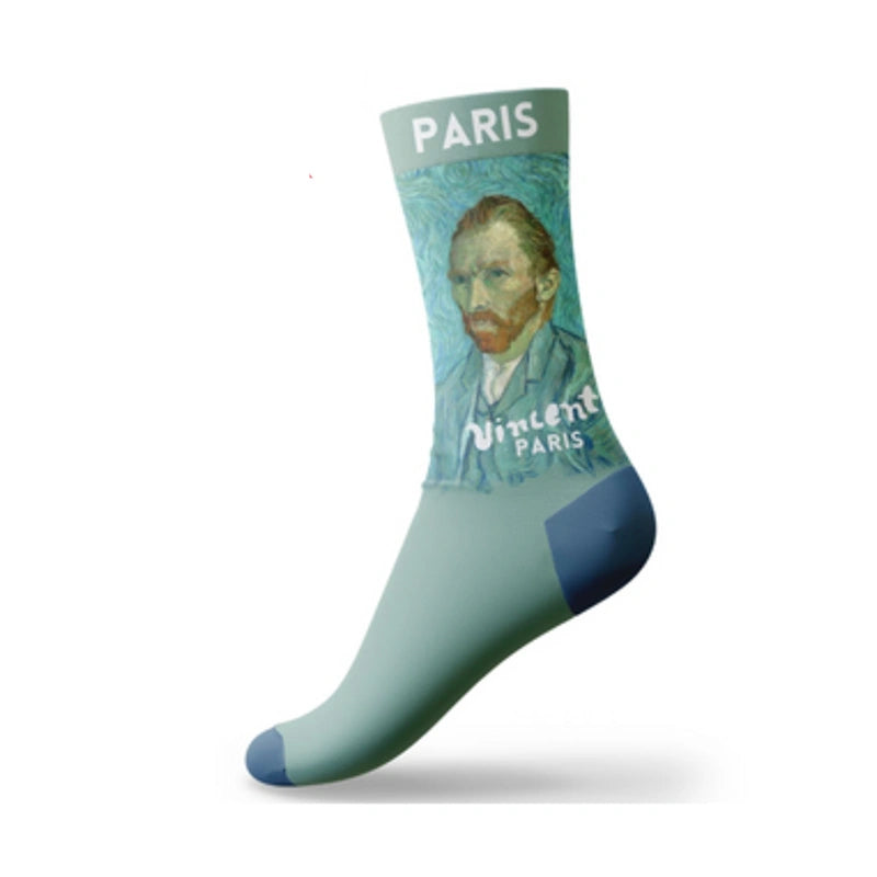 Paris Themed Fashion Crew Socks