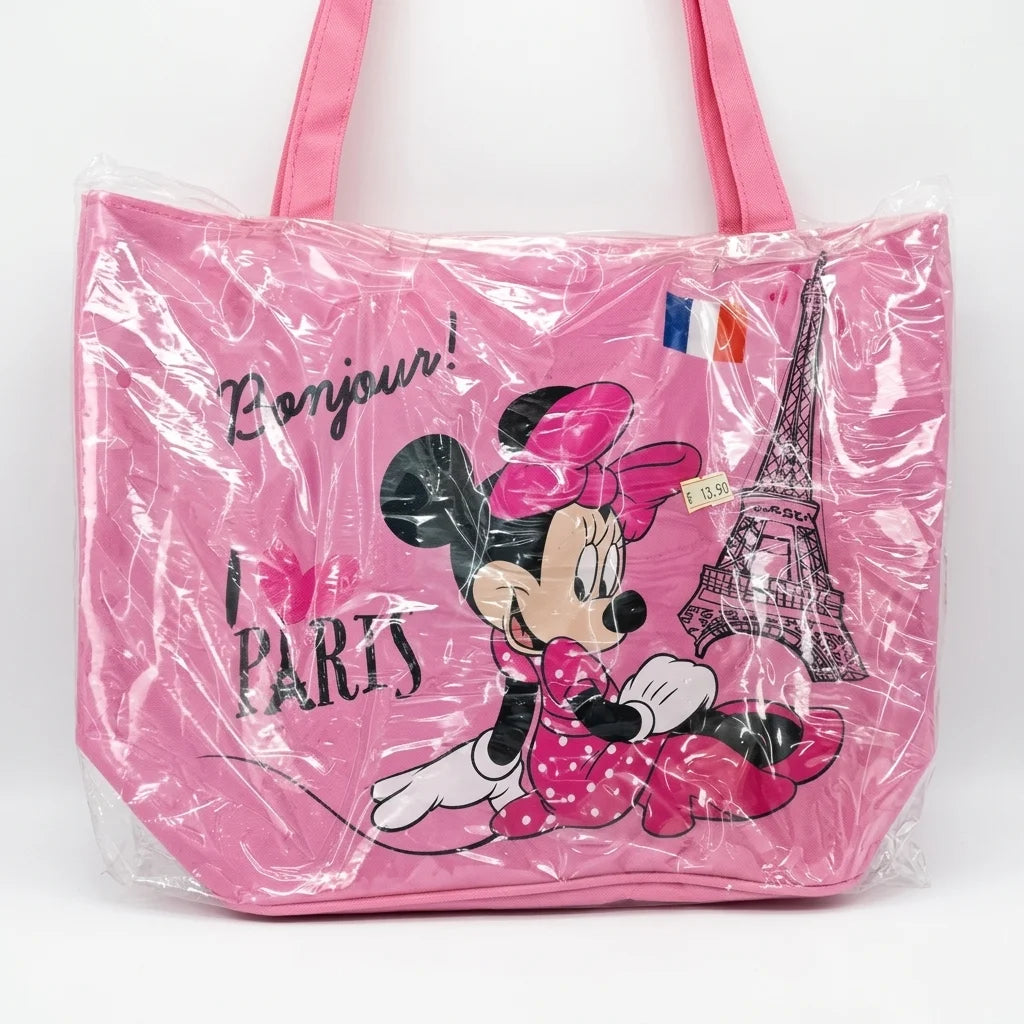 Kids Minnie Mouse Paris Beach Tote Bag