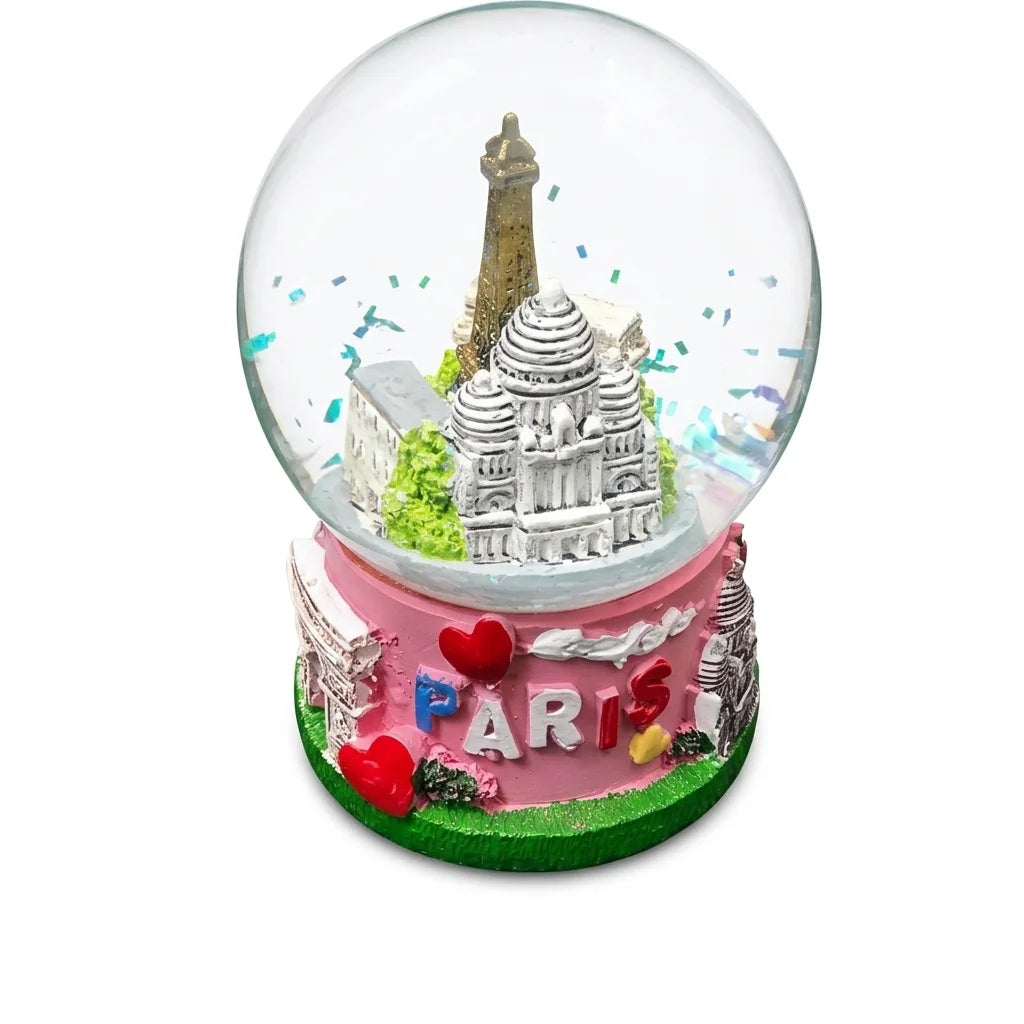 Boule à neige Paris Cœur et monuments pour enfants