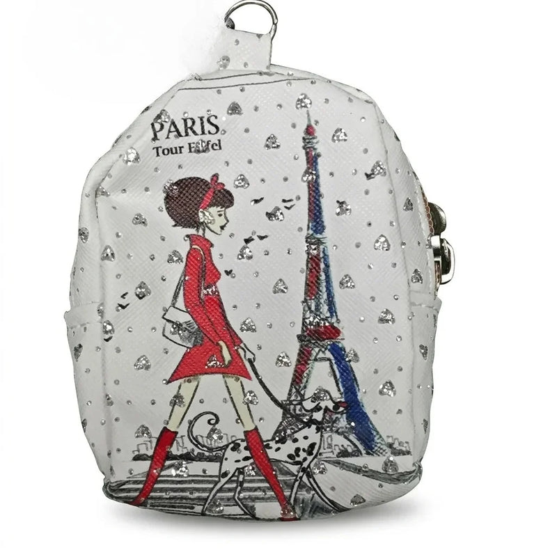 Kids Paris Sparkle Mini Backpack Pouch