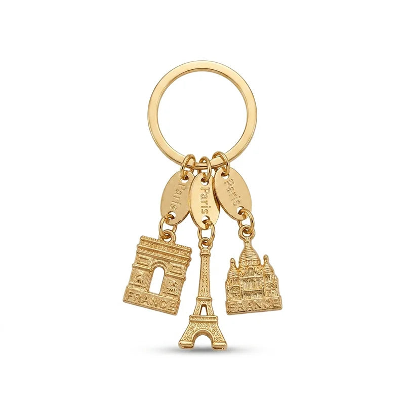 3 Monument Paris Souvenir Keychain