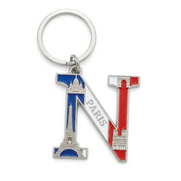 Porte-clés lettre personnalisée – Anneau de clé en métal personnalisé