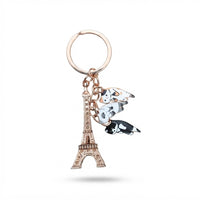 Parisian Charm Keychains – Iridescent Bear, Unicorn & Eiffel Tower Collection