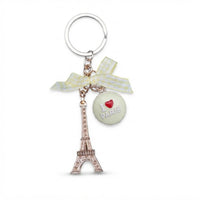 Parisian Charm Keychains – Iridescent Bear, Unicorn & Eiffel Tower Collection