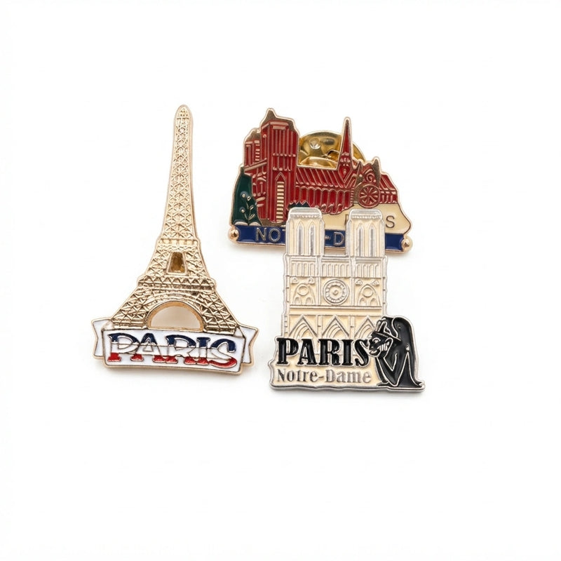 Paris Souvenir Enamel Pins