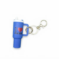 Parisian Charm Keychains – Iridescent Bear, Unicorn & Eiffel Tower Collection