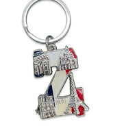 Porte-clés lettre personnalisée – Anneau de clé en métal personnalisé