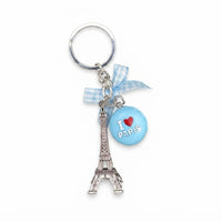 Parisian Charm Keychains – Iridescent Bear, Unicorn & Eiffel Tower Collection