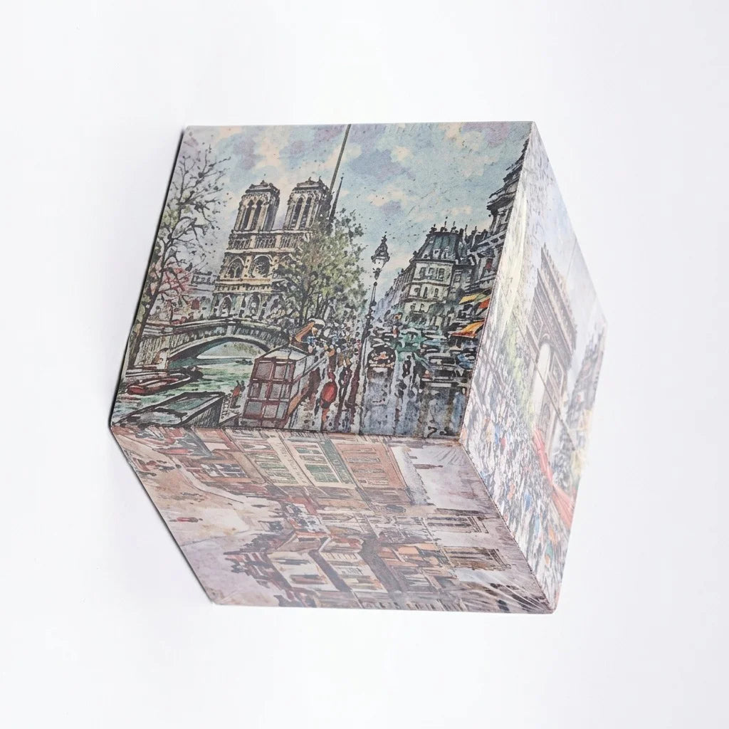 Paris Landmarks Magic Puzzle Cube