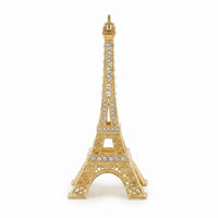 Miniature statue réplique de la tour Eiffel avec strass diamantés