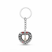 Parisian Charm Keychains – Iridescent Bear, Unicorn & Eiffel Tower Collection