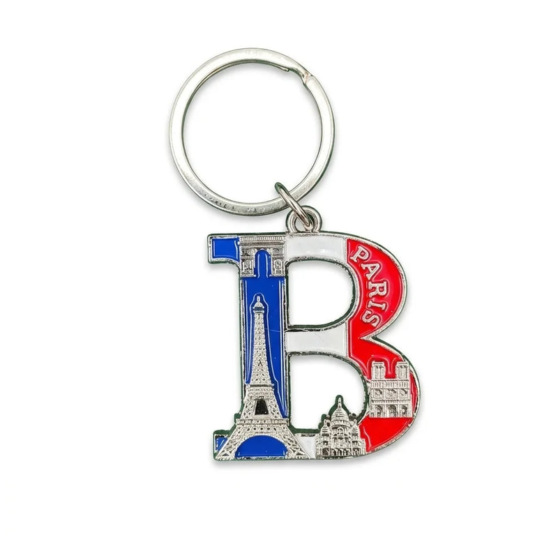 Custom Alphabet Initial Keychain – Personalized Metal Letter Key Ring