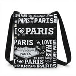 Sac bandoulière en toile Paris