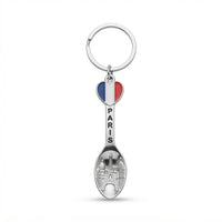 Parisian Charm Keychains – Iridescent Bear, Unicorn & Eiffel Tower Collection