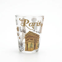 Paris French Heritage Collectible Souvenir Shot Glass Series