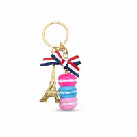Parisian Charm Keychains – Iridescent Bear, Unicorn & Eiffel Tower Collection