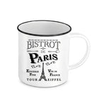 Mug émaillé Vintage Bistrot de Paris